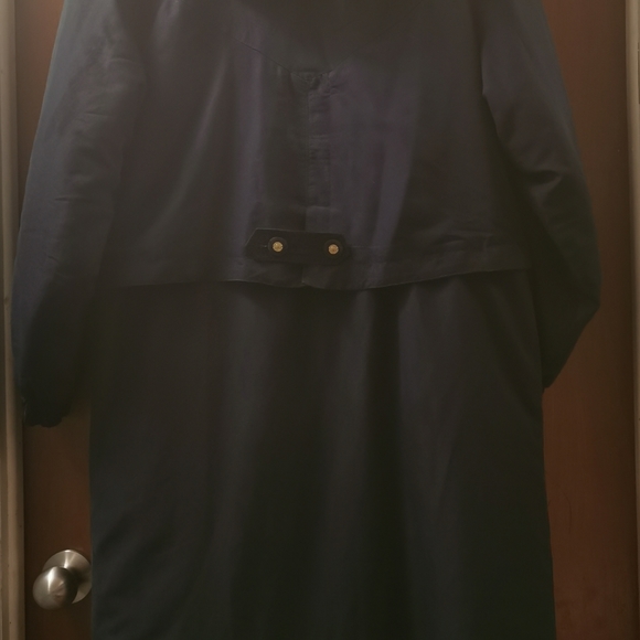 Winter trench coat navy blue - Picture 5 of 5